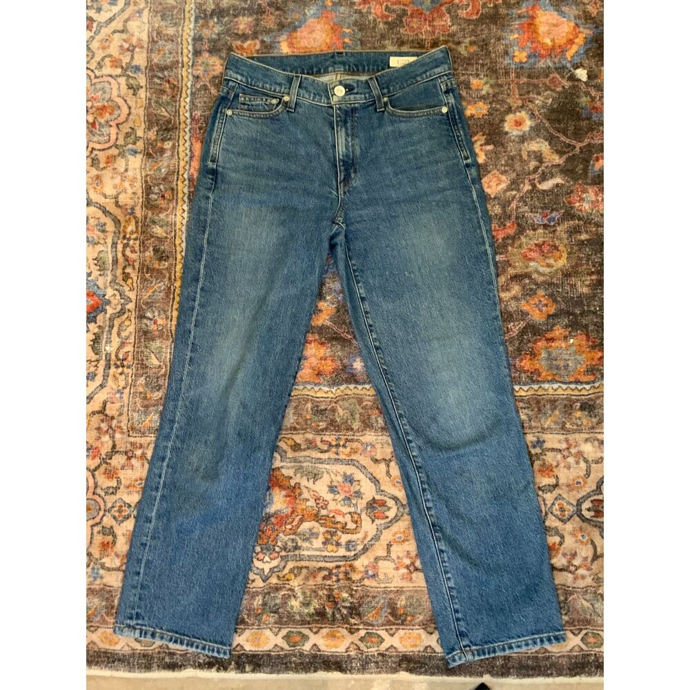 AYR The Frenchie High Rise Straight Leg Jeans Size 25 Medium Wash